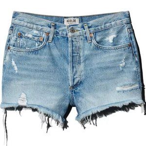 AGOLDE PARKER CUTOFF DENIM SHORTS